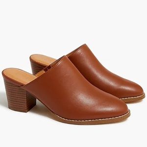 J. Crew Heeled Mules NEVER WORN Size 5